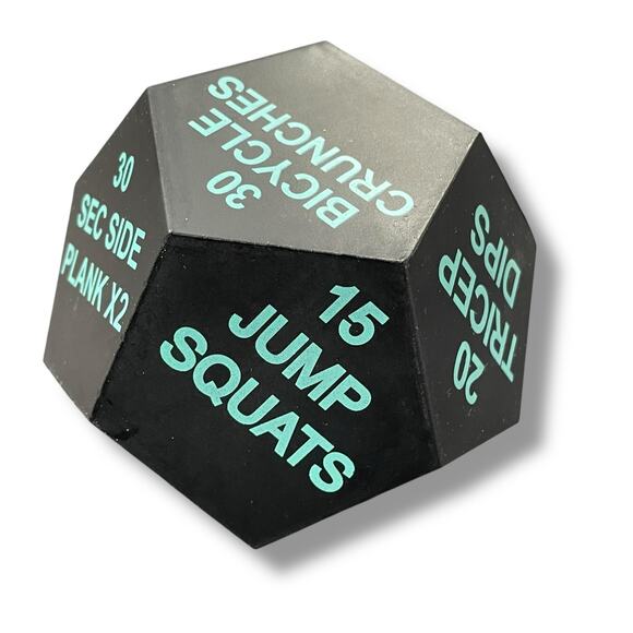 Foam Dice Die Sports Exercise Fitness 12 Sided Exercise Home Gym Workout Burpee - Picture 3 of 7
